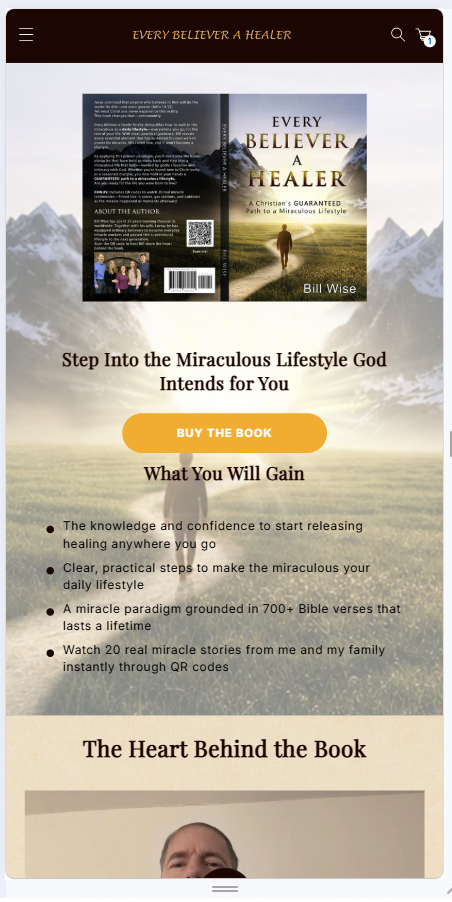Every Believer A Healer structured content navigation concept